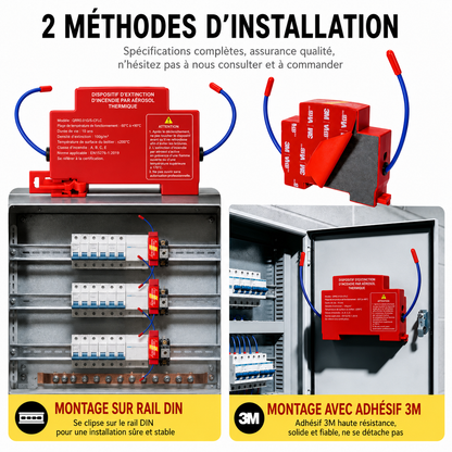Dispositif automatique d’extinction d’incendie par aérosol à activation thermique