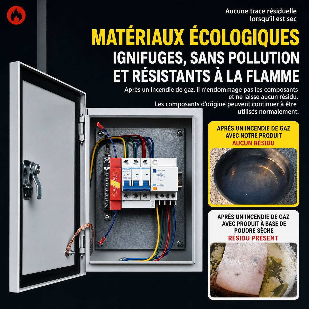 Dispositif automatique d’extinction d’incendie par aérosol à activation thermique