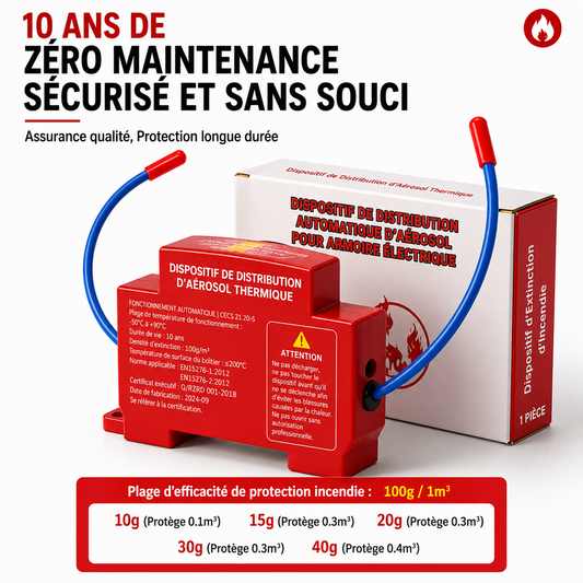 Dispositif automatique d’extinction d’incendie par aérosol à activation thermique