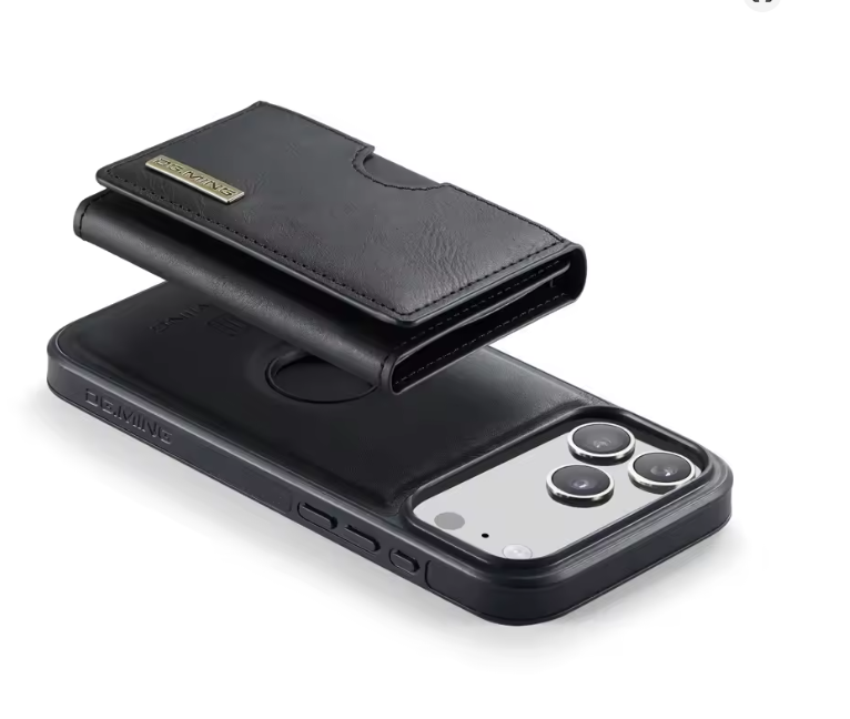 Ultra Premium Pochette+Portefeuille en Cuir 2-en-1 Pour iPhone et Samsung
