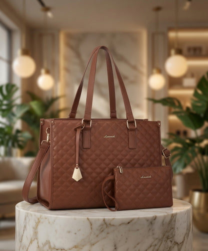 La Parisienne™ | Sac Isotherme 3-en-1 pour Femme – Ordinateur, Repas & Sac à Main